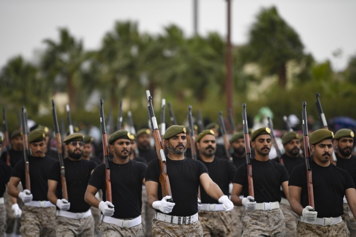 انطلاق مسيرة العرض في احتفالات الطائف باليوم الوطني الـ 95 - أخبار السعودية