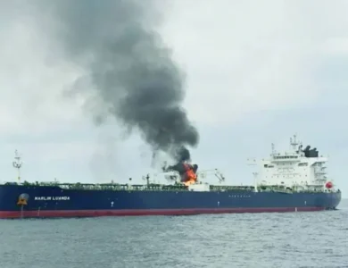 سفينة تبلغ عن انفجارات في محيطها شرق عدن