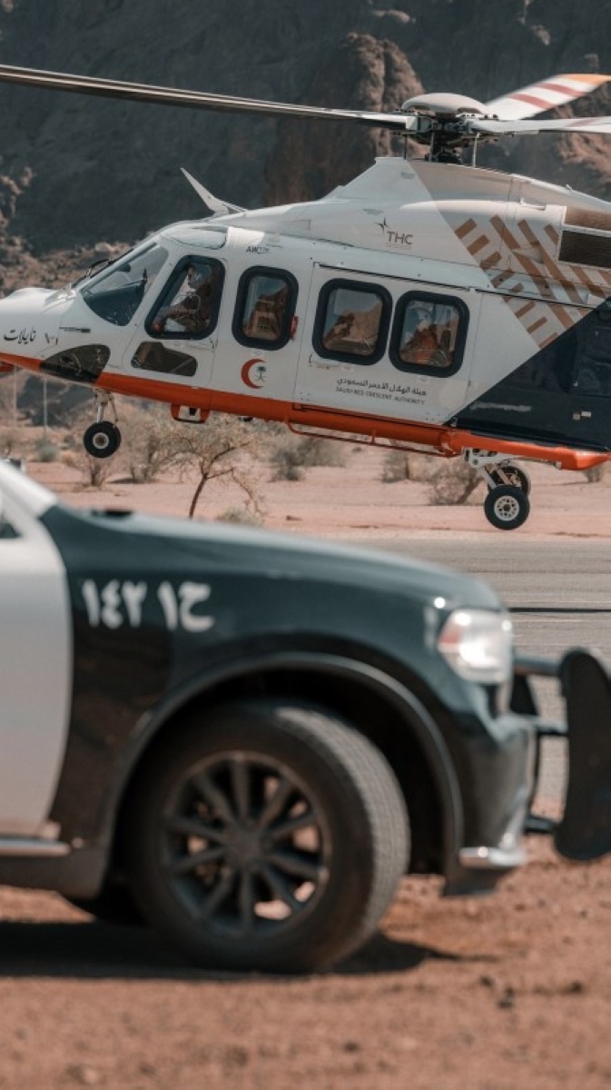 نقل مصابَيْن عراقيَيْن بكسور عبر الإسعاف الجوي في حائل - أخبار السعودية